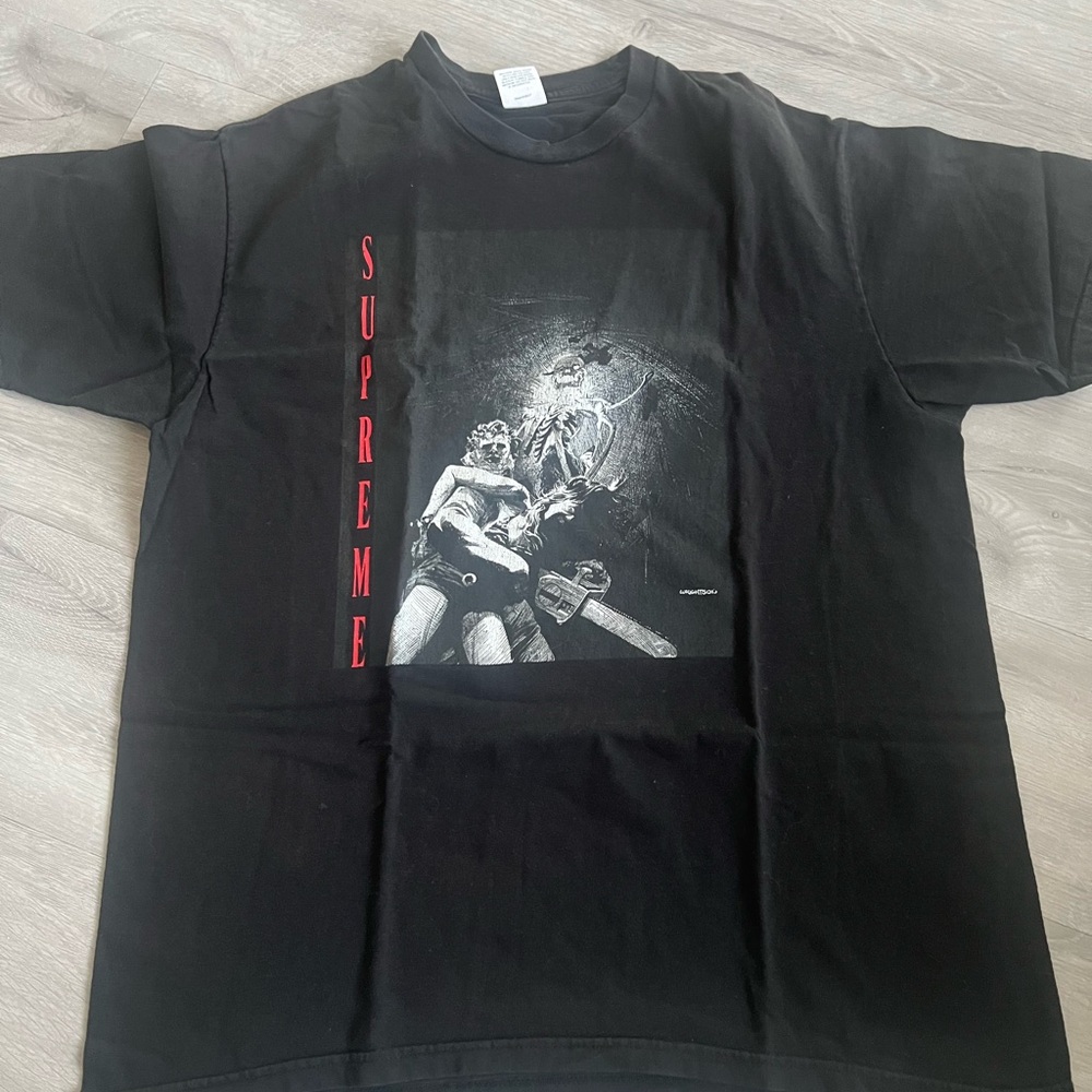 Supreme Black T-Shirt with Red Box Logo